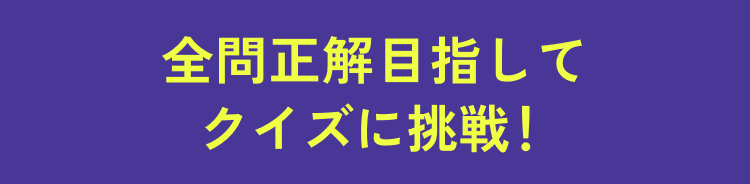 全問正解目指してクイズに挑戦！